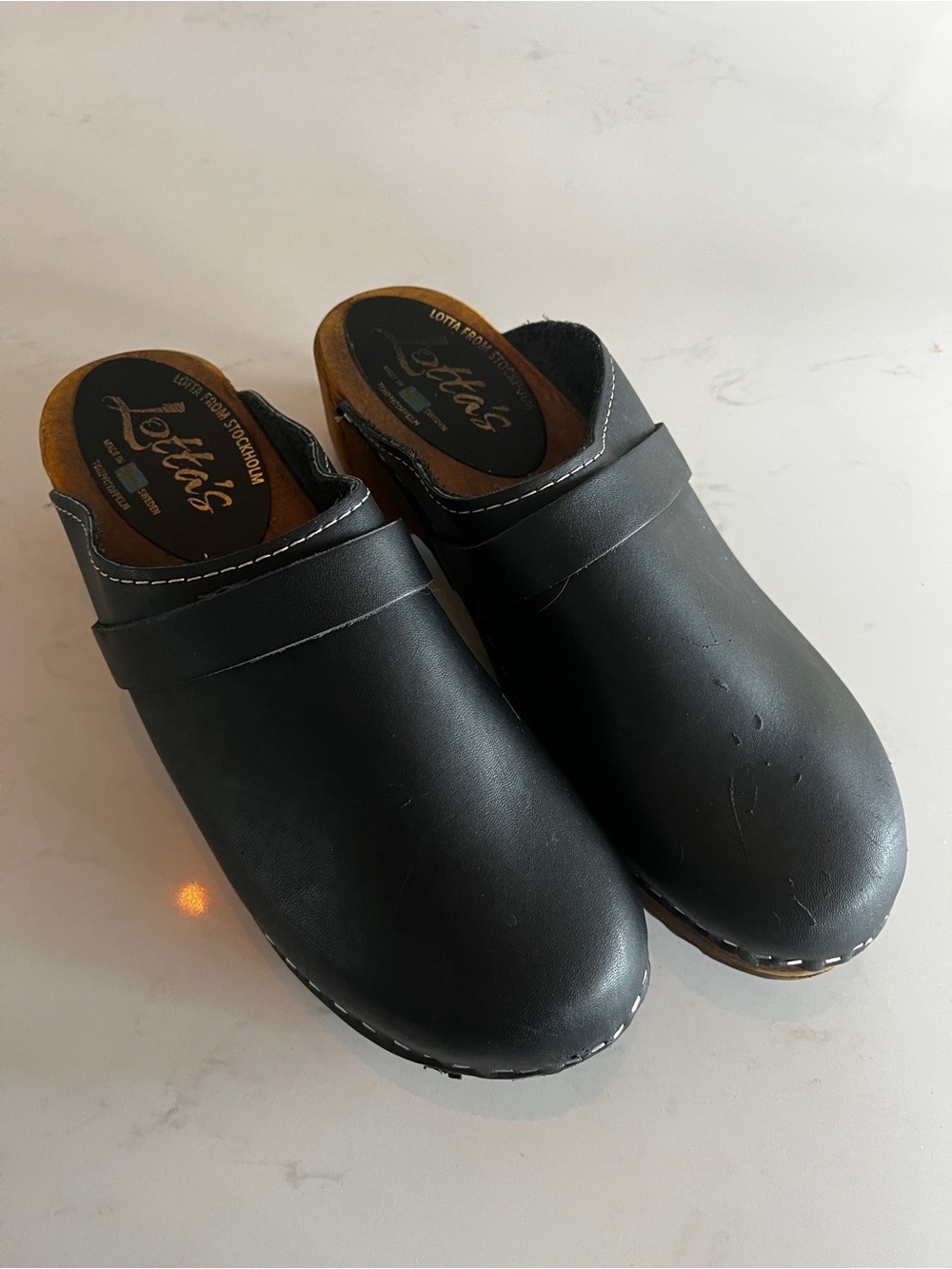 Lotta’s - Lotta From Stockholm Black Clogs Made in Sweden 🇸🇪 Size 40